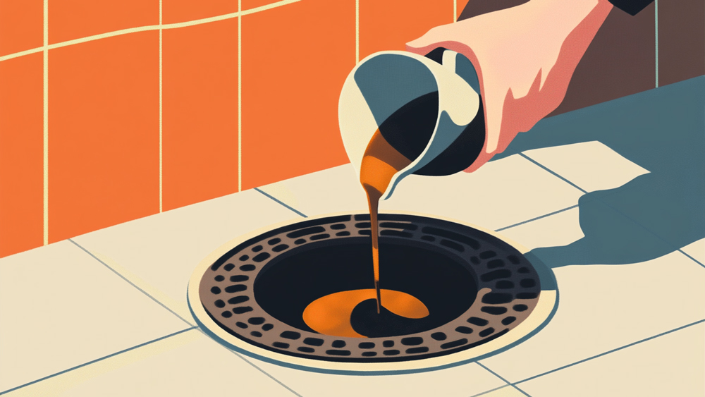 Pour Leftover Coffee Down Your Shower Drain